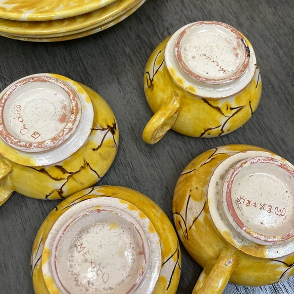 Yellow Ceramic Tea Set - Picture 4 of 6